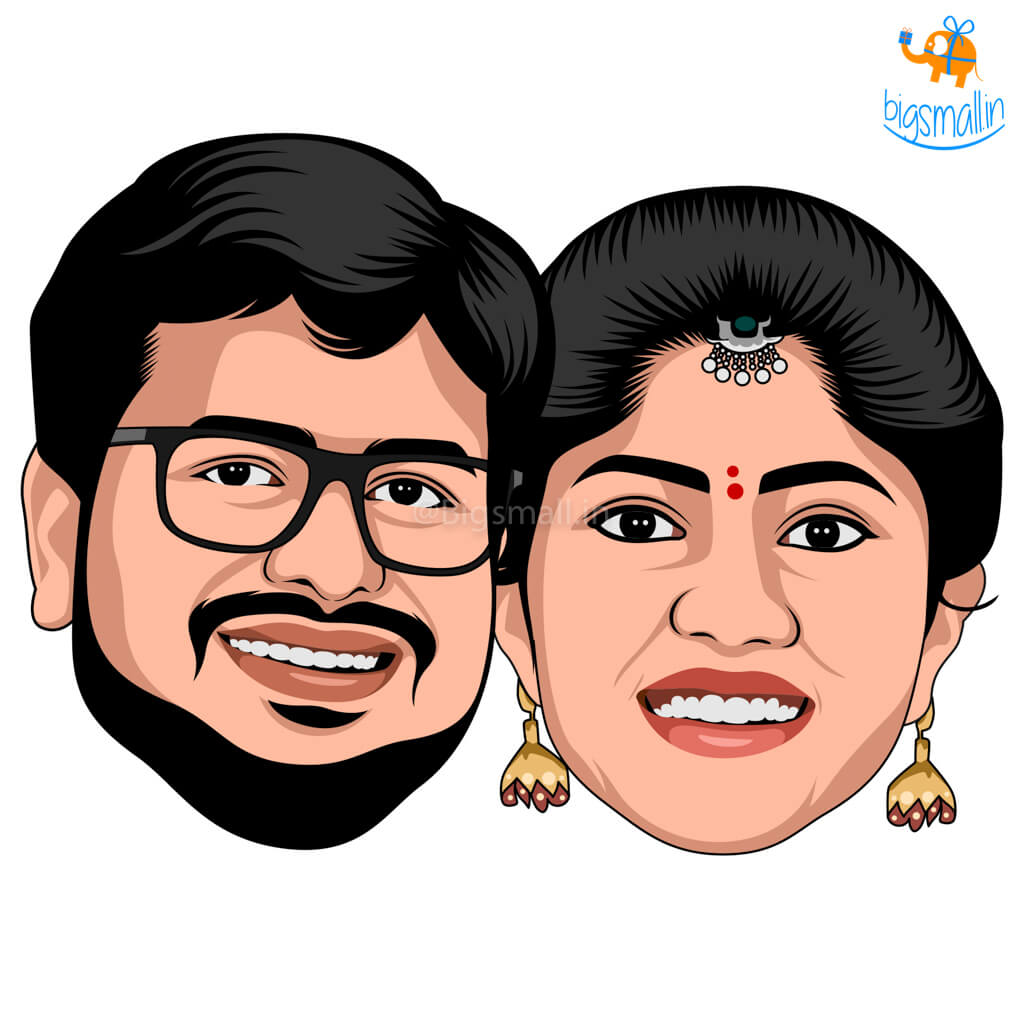 Personalized Caricature Wooden Fridge Magnet