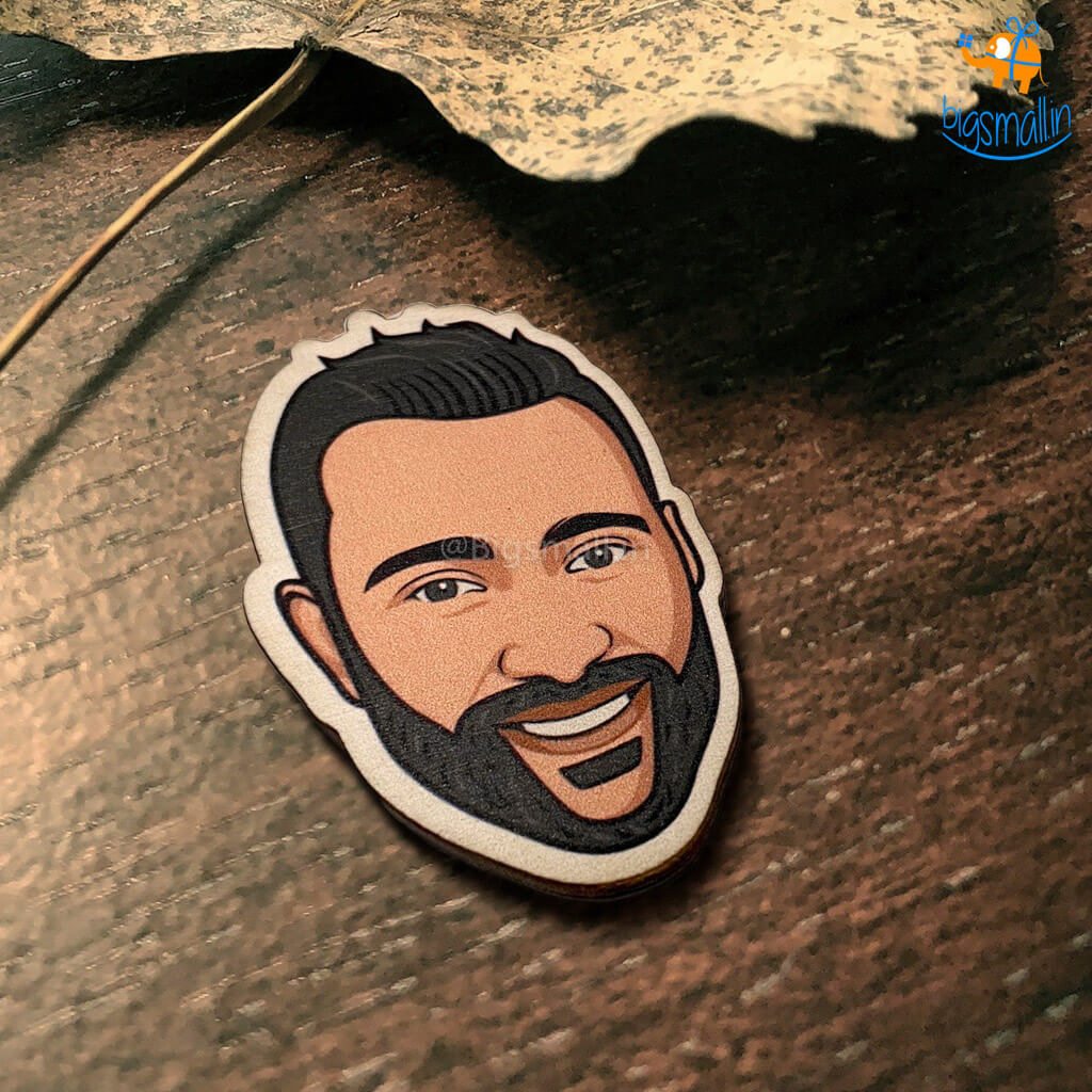 Personalized Caricature Wooden Fridge Magnet