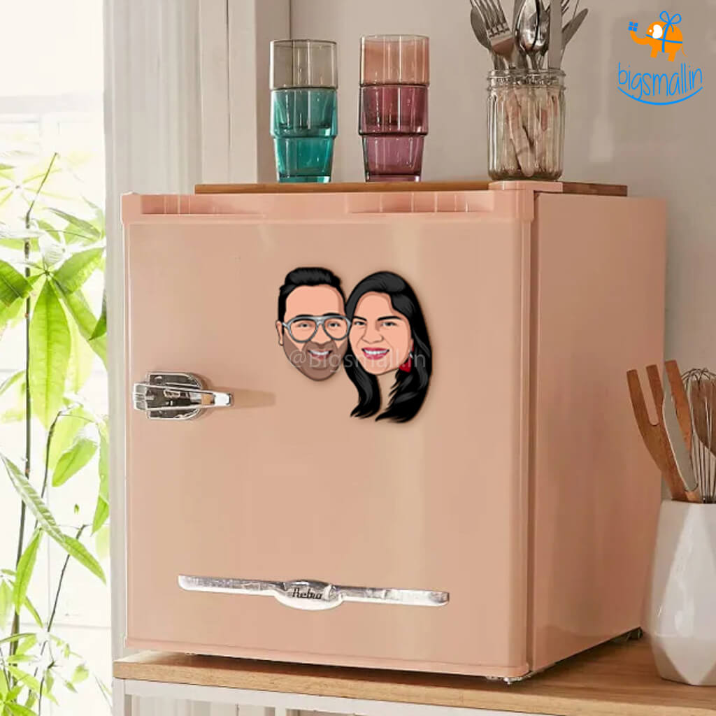 Personalized Caricature Wooden Fridge Magnet