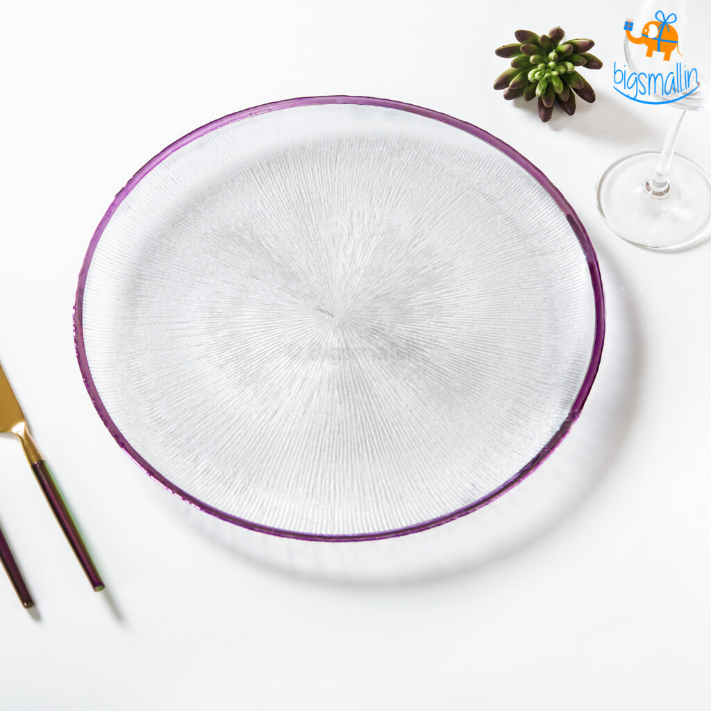 Purple Haze Glass Plates - Set of 3