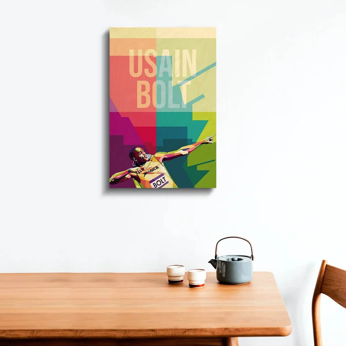 Usain Bolt Wooden Wall Art