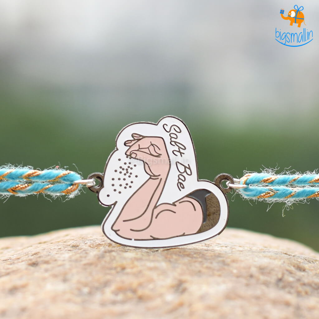 Salt Bae Metallic Rakhi