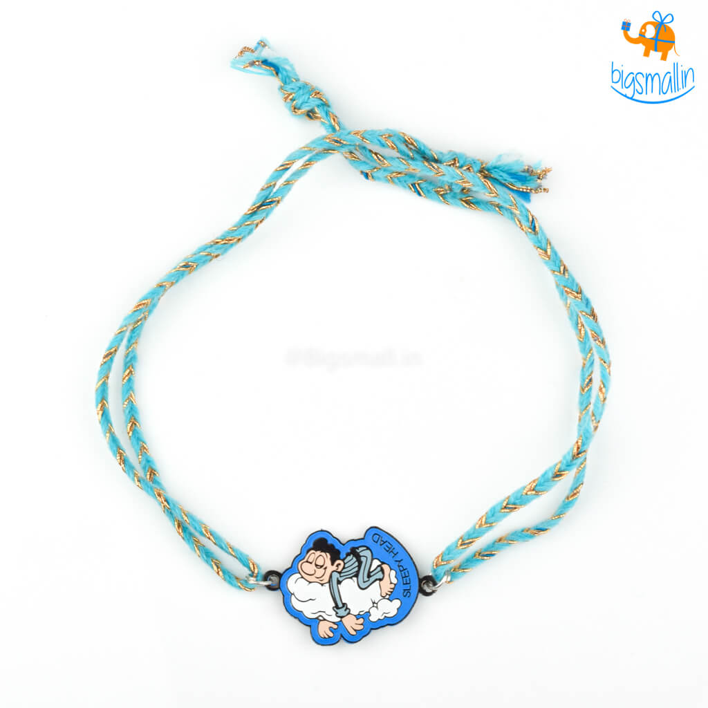 Sleepy Head Metallic Rakhi