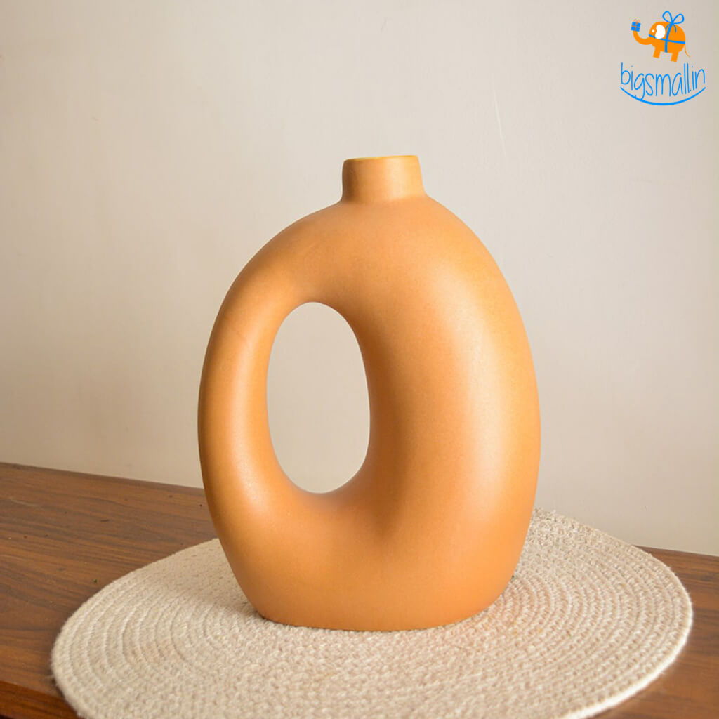 Tan Minimalist Vase