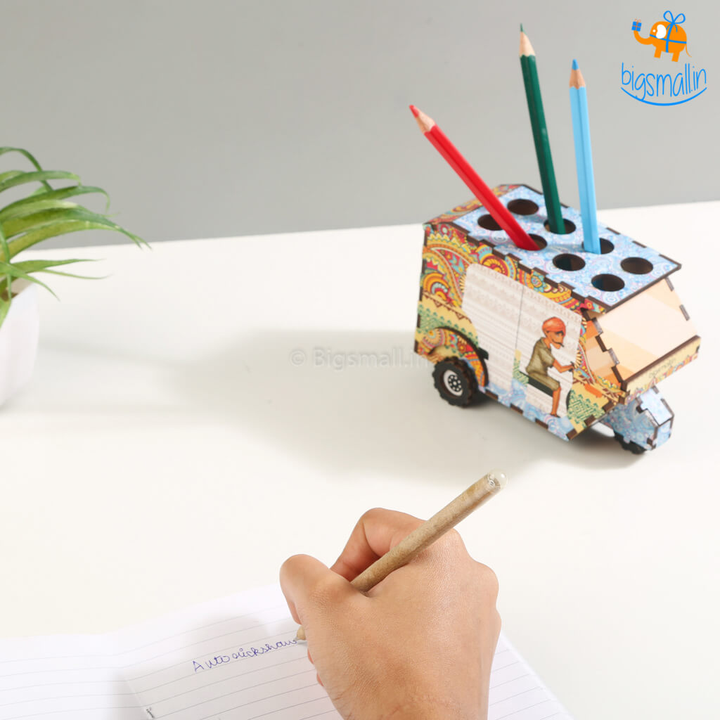Pop Art Rickshaw Pen Stand