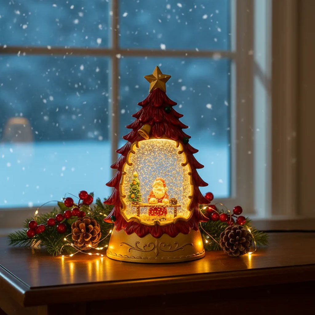 LED Santa Christmas Tree Lantern