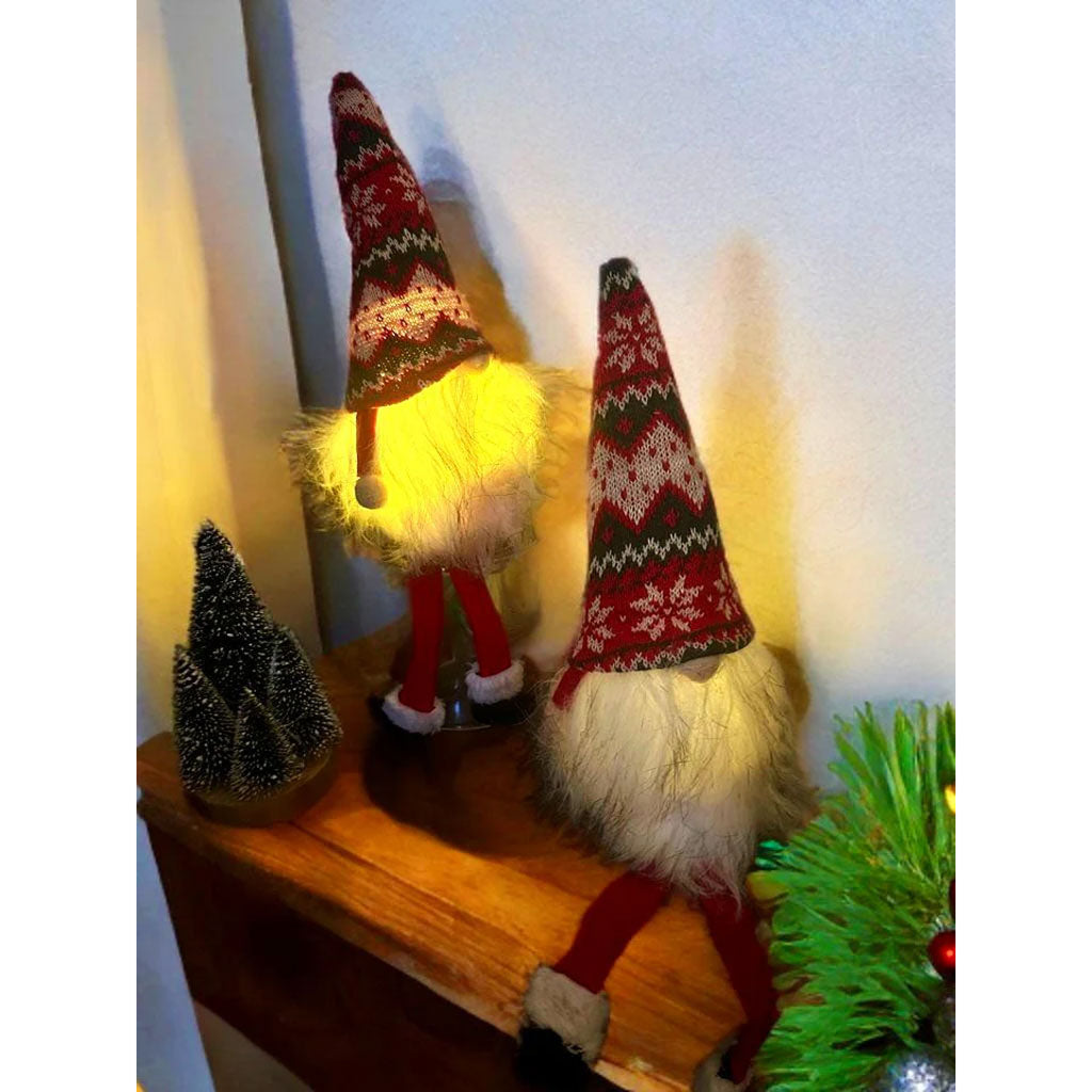 Light Up Gnome Christmas Decorations