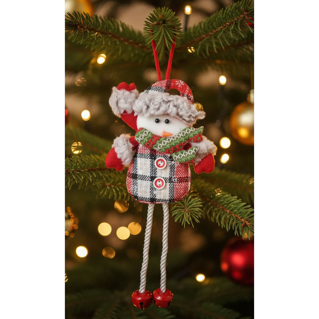 Set of 3 Christmas Ornaments – Santa, Reindeer & Snowman