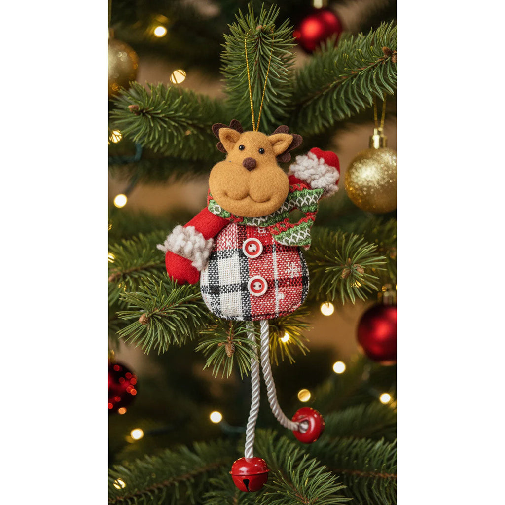 Set of 3 Christmas Ornaments – Santa, Reindeer & Snowman