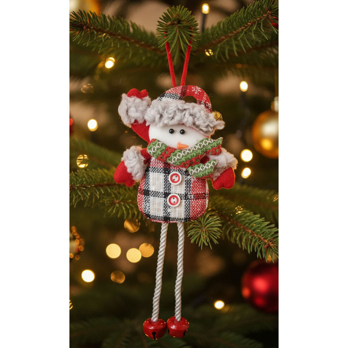 Set of 3 Christmas Ornaments – Santa, Reindeer & Snowman