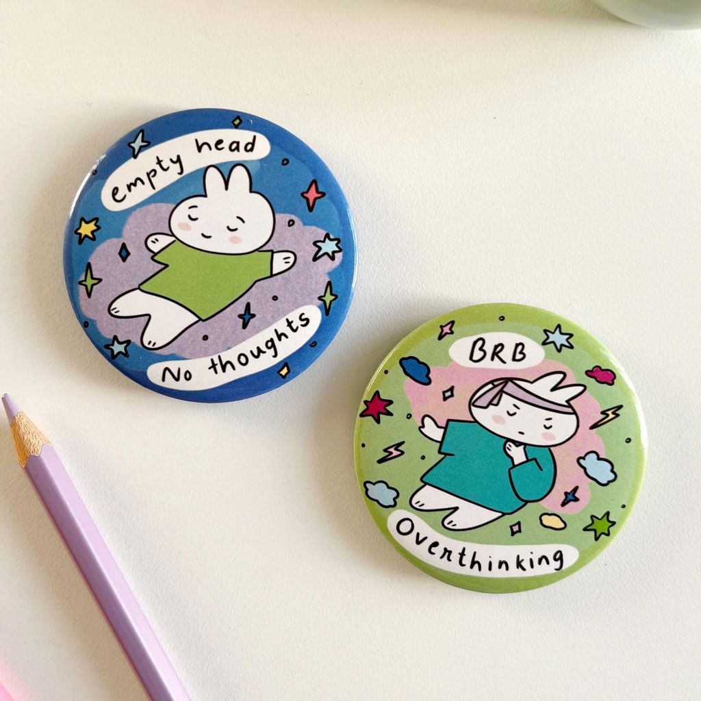 Couple Magnet + Badge Set