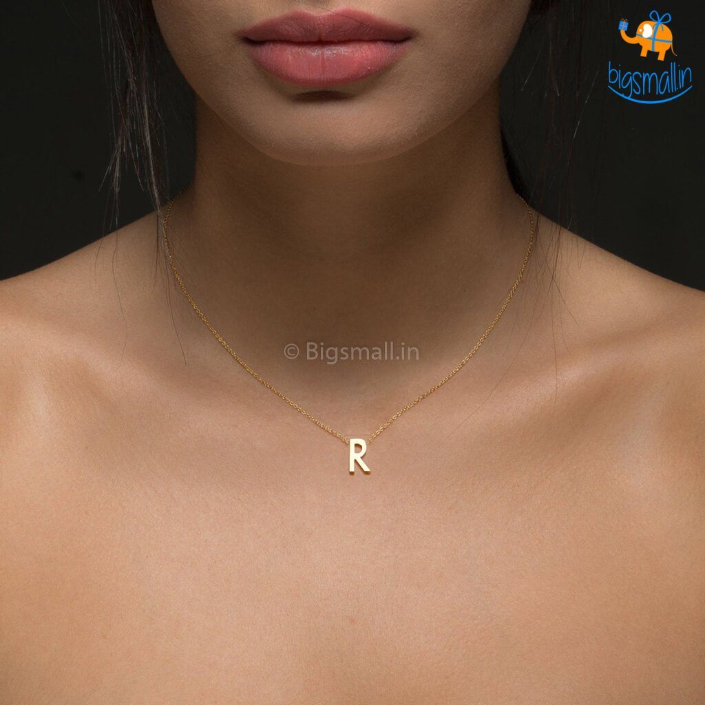 Initials Pendant With Chain